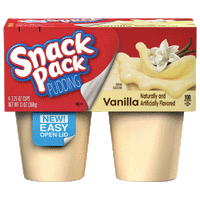 Hunt's Snack Pack Vanilla Pudding, 4 Ct - Water Butlers
