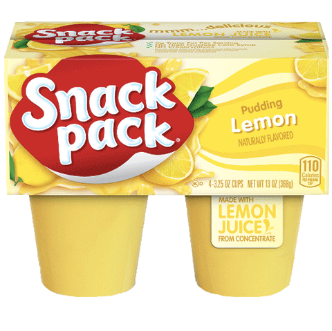 Hunt's Snack Pack Lemon Pudding Cups 4 Ct - Water Butlers