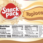 Hunt's Snack Pack Tapioca Pudding Cups 4 Ct - Water Butlers