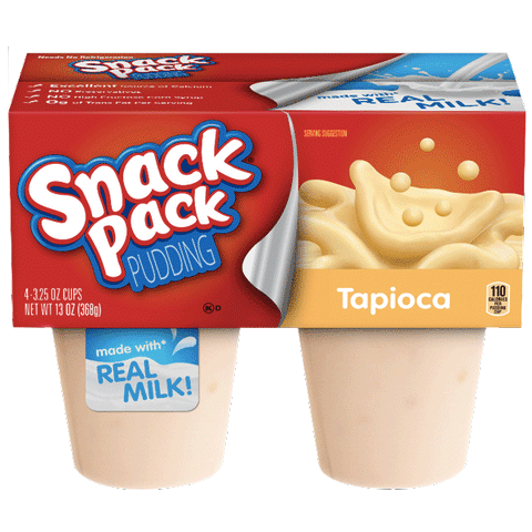 Hunt's Snack Pack Tapioca Pudding Cups 4 Ct - Water Butlers