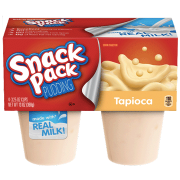 Hunt's Snack Pack Tapioca Pudding Cups 4 Ct