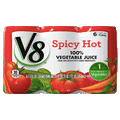 V8 Original 100% Vegetable Juice Spicy Hot, 5.5 oz. 6 Ct - Water Butlers
