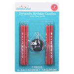 Way to Celebrate Dynamite Novelty Candles, 7 Count - Water Butlers