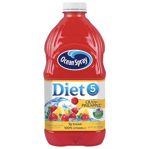 Ocean Spray Diet Juice, Cran-Pineapple, 64 Fl Oz - Water Butlers