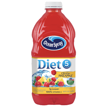 Ocean Spray Diet Juice, Cran-Pineapple, 64 Fl Oz