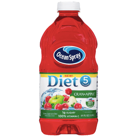 Ocean Spray Diet Juice, Cran-Apple, 64 Fl Oz - Water Butlers