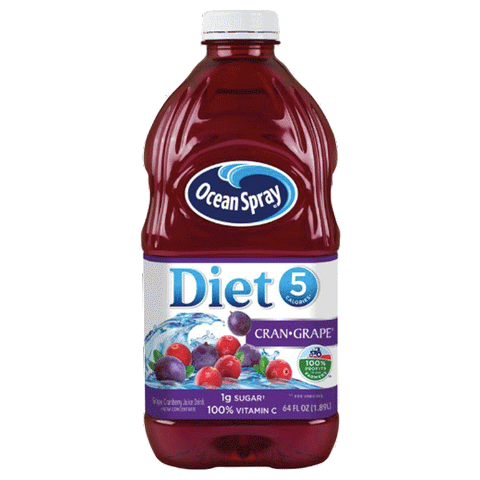 Ocean Spray Diet Juice, Cran-Grape, 64 Fl Oz - Water Butlers