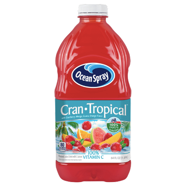 Ocean Spray Cran-Tropical Juice, 64 Fl Oz - Water Butlers