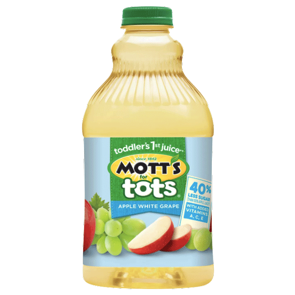 Mott's for Tots Apple White Grape Juice, 64 Fl Oz - Water Butlers