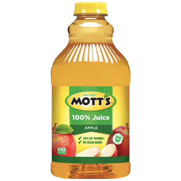 Mott's 100% Apple Juice, 64 Fl Oz Bottle