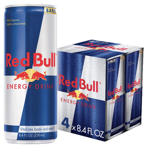 Red Bull Energy Drink, 8.4 Fl Oz, 4 Ct - Water Butlers