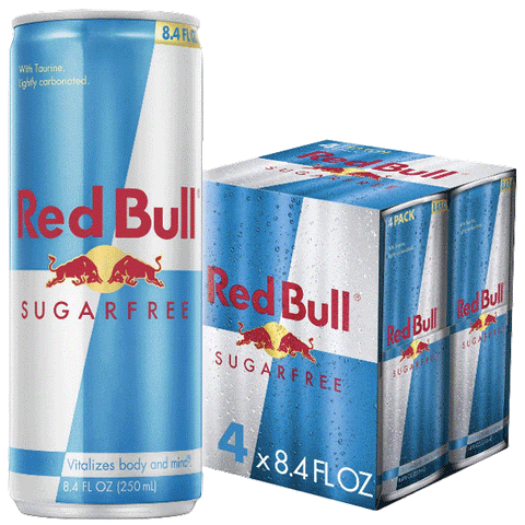 Red Bull Sugar Free Energy Drink, 8.4 Fl Oz, 4 Ct - Water Butlers