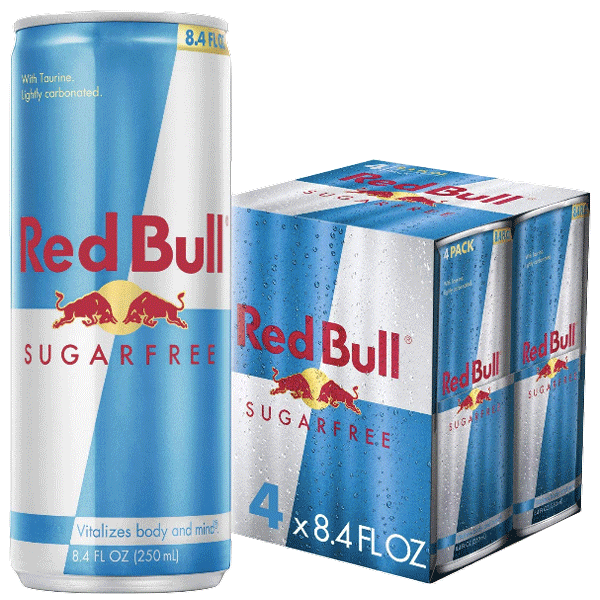 Red Bull Sugar Free Energy Drink, 8.4 Fl Oz, 4 Ct - Water Butlers