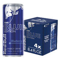 Red Bull Blueberry Blue Edition, 8.4 Fl Oz, 4 Ct - Water Butlers