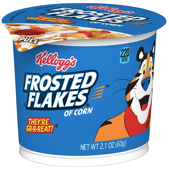 Kelloggs Frosted Flakes Cereal Cup 1.5 oz - Water Butlers