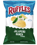 Ruffles Ridged Potato Chips, Jalapeno Ranch - 8.5oz