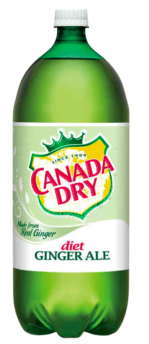 Diet Canada Dry Ginger Ale Soda, 2L Bottle