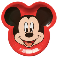 Mickey Mouse-Shaped Paper Dinner Plates, 8 Ct - Water Butlers