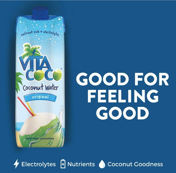 Vita Coco Original Coconut Water, Pure, 1 L - Water Butlers