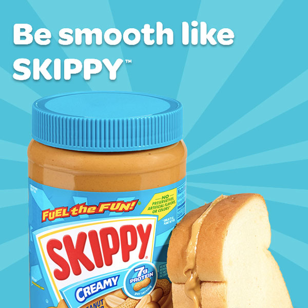 Skippy Creamy Peanut Butter, 16.3 oz - Water Butlers