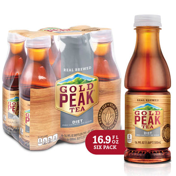 Gold Peak Diet Iced Tea, 16.9 fl oz, 6 Pack