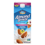 Blue Diamond Almond Breeze Unsweetened Vanilla Almondmilk, Half Gallon - Water Butlers