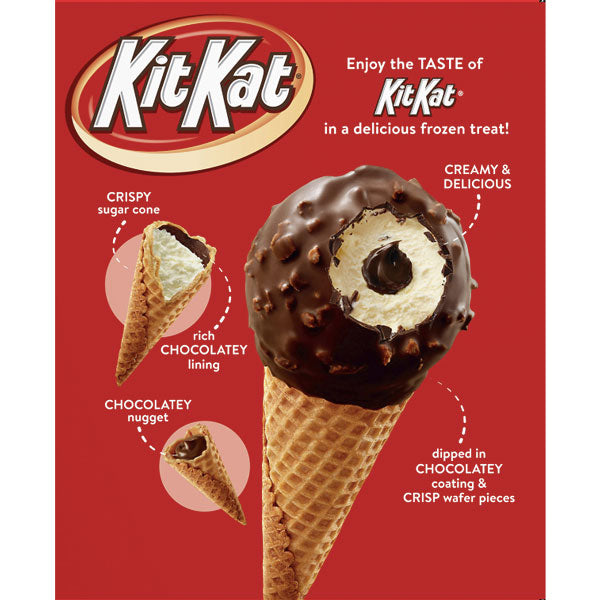 Nestle Kit-Kat Ice Cream Cones, 8 Count - Water Butlers