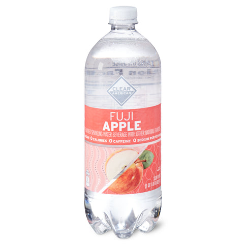 Clear American Fuji Apple Sparkling Water, 33.8 fl oz