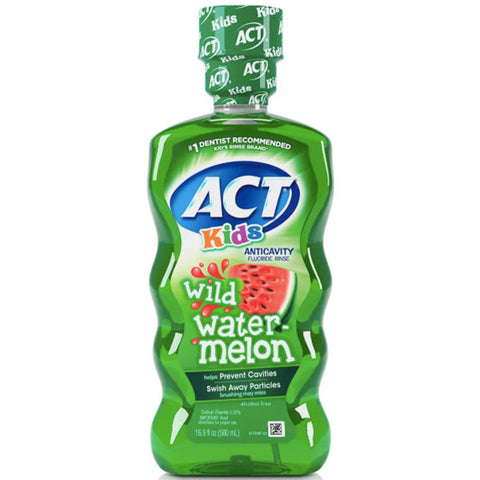 ACT Kids Anticavity Wild Watermelon Fluoride Mouthwash, 16.9 oz