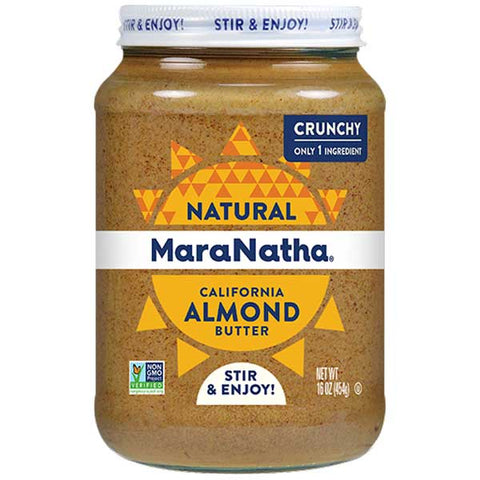 MaraNatha All Natural Almond Butter Crunchy, 16 oz