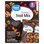 Great Value Omega 3 Trail Mix 1.75 oz 8 Count Water Butlers