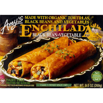 Amy's Black Bean and Vegetable Enchilada Tofu, Non GMO, 9.5 oz