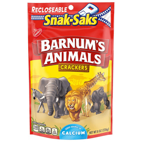 Barnum's Snak-Saks Original Animal Crackers, 8 oz