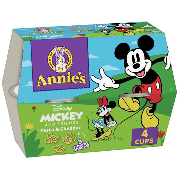 Annie's Disney Mickey & Friends Pasta & Cheddar Cups, 4 Count