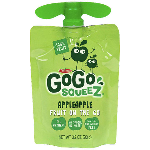 GoGo squeeZ Applesauce, Apple 3.2oz, 12 Ct - Water Butlers