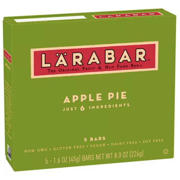 Larabar Gluten Free Bar, Apple Pie, 6 Ct