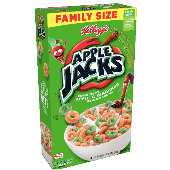 Kellogg's Apple Jacks Family Size 19.4 oz - Water Butlers