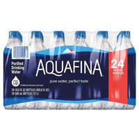 Aquafina Purified Water, 16.9oz bottles, 24 Count