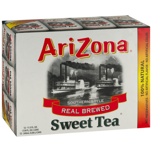 AriZona Southern Style Real Blend Sweet Tea, 11.5 fl oz, 12 Count