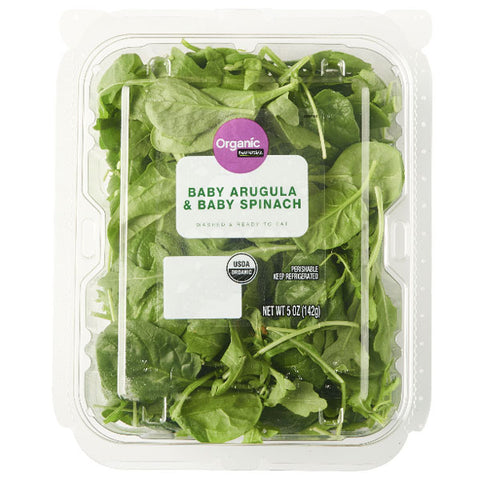 Marketside Organic Arugula & Spinach, 5 oz - Water Butlers