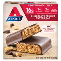 Atkins Meal Bar, Chocolate Peanut Butter Bar, 5 Count