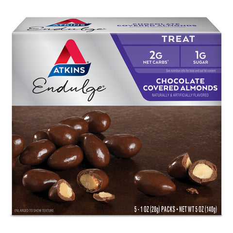 Atkins Endulge, Chocolate Covered Almonds, Keto Friendly, 5 Count