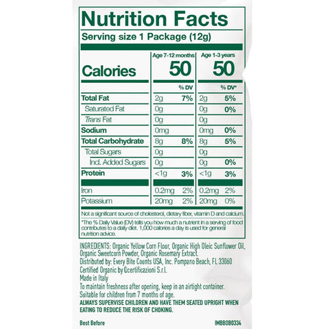 Baby Bellies Organic Sweetcorn Round-a-bouts Snack, 0.42 oz
