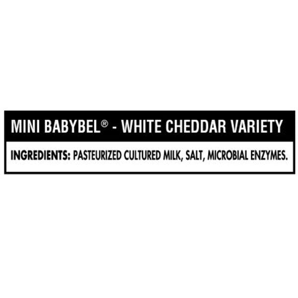 Mini Babybel White Cheddar Semisoft Cheese, 12 Ct