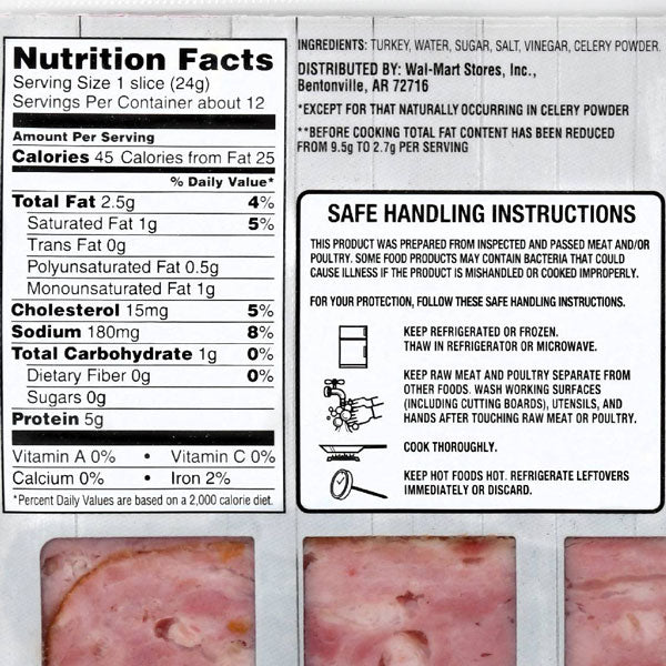 Calories in Kroger Real Turkey Bacon Pieces and Nutrition Facts