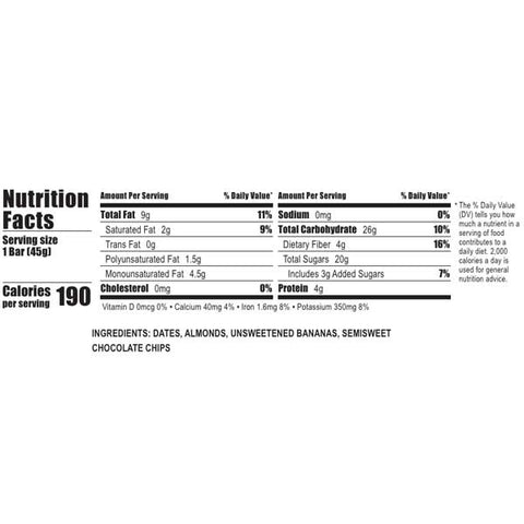 Larabar Gluten Free Bar, Banana Chocolate Chip, 5 Ct - Water Butlers