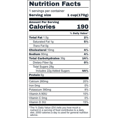 Store Brand Yogurt, Lowfat, Fruit on the Bottom, Banana, 6 oz.