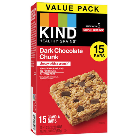 KIND Bars, Dark Chocolate Chunk, Gluten free, Value Pack, 15 Count