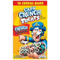 Cap'n Crunch Treats Crunch Berries Cereal Bars, 16 Count