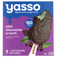 Yasso Mint Chocolate Crunch Greek Yogurt Ice Cream Bars, 4 Ct